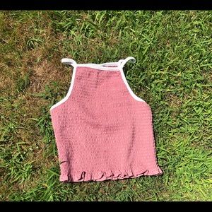 pink halter top
